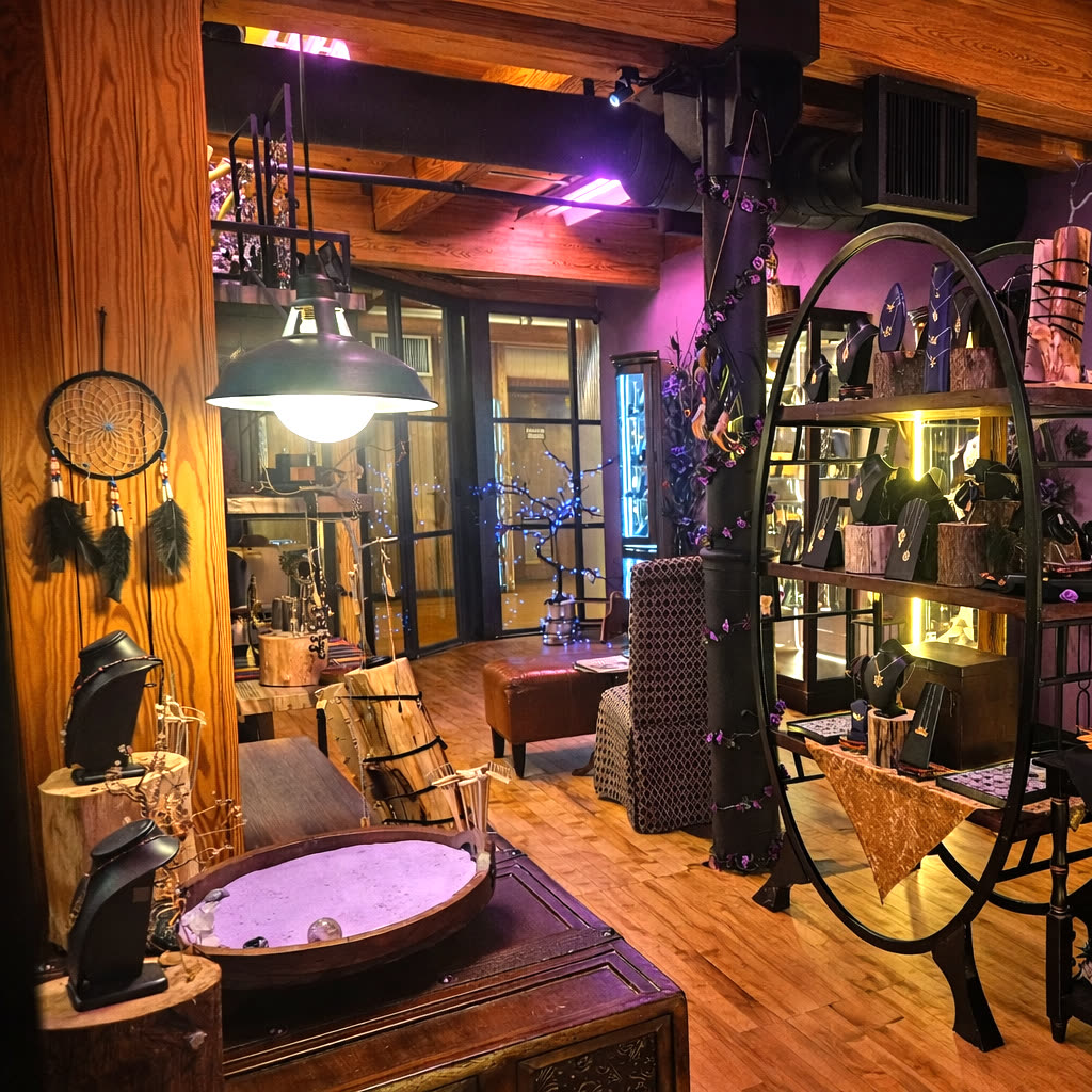 Inside the Alumia studio and storefront at Savage Mill, Maryland